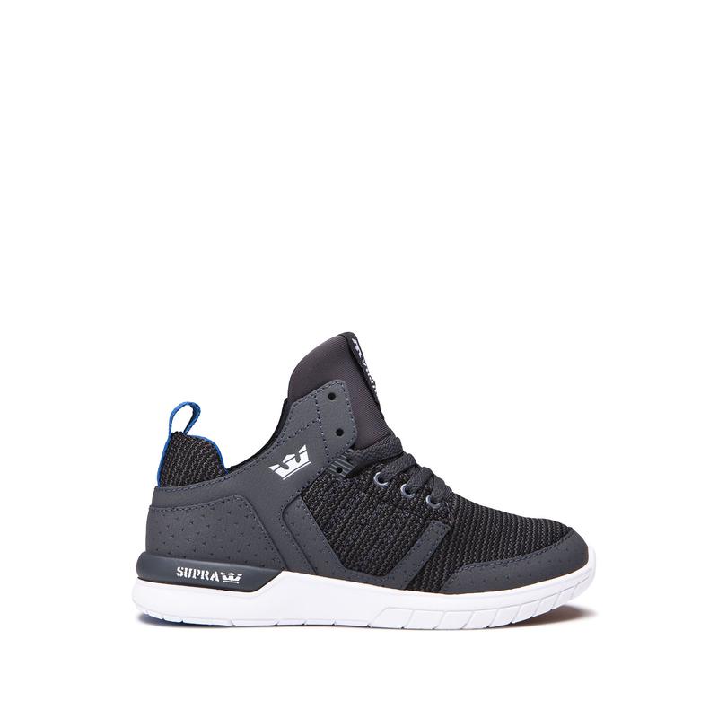 Zapatillas Altas Supra Argentina Niños - METHOD Negras / Gris (VKAHX-1250)